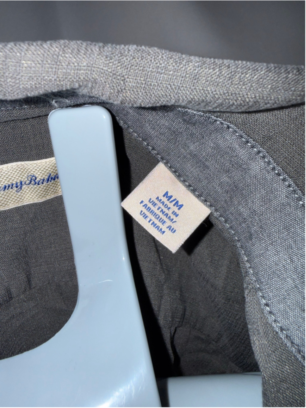 Men's Tommy Bahama Casual M Button Down Shirt Grey - Picture 7 of 7